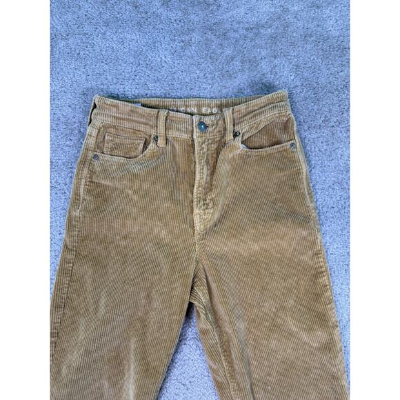 American Eagle Pants Brown Corduroy Mom Jeans Women’s Stretch Size 0 E365 - Picture 3 of 16